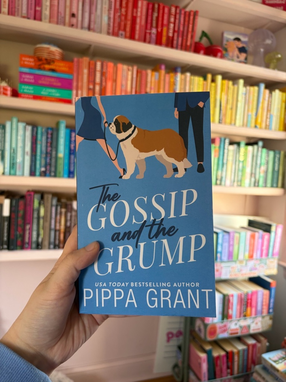 The Gossip and the Grump by Pippa Grant - Blue Paperback